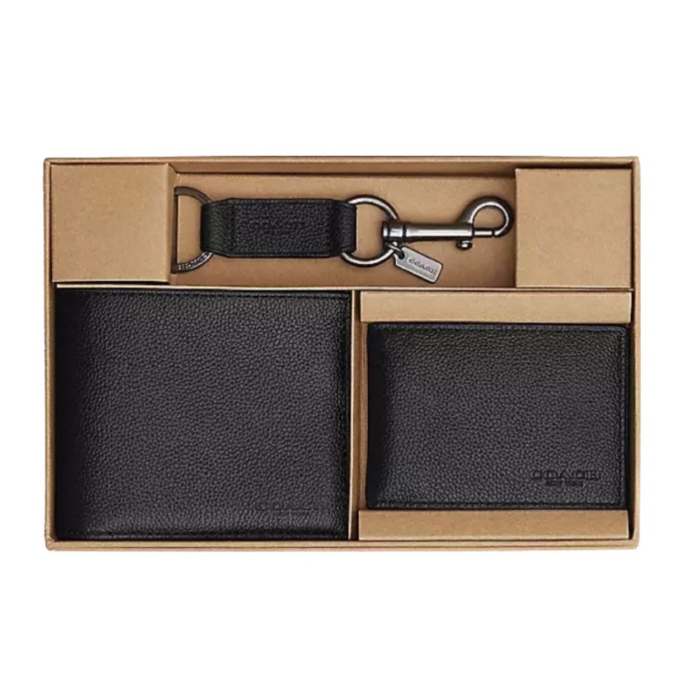 💯COACH Boxed 3 In 1 Wallet Gift Set - Picture 2 of 13